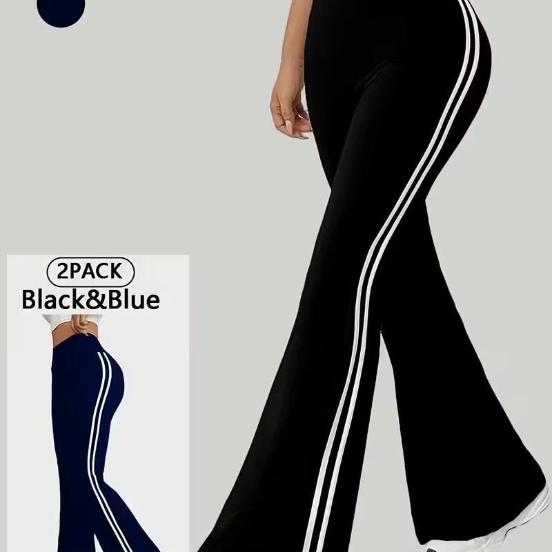 Cross-Border High-Waisted Wide-Leg Pants, Sports Outdoor Yoga Pants, New Fitness Wear, Casual Clothing for Women