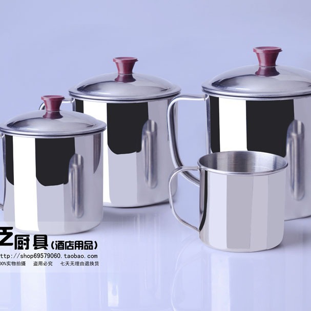 여분의 두꺼운 비 자성 스테인레스 스틸 입 컵 어린이 입 컵 양치질 컵 귀 찻잔과 스테인레스 스틸 컵