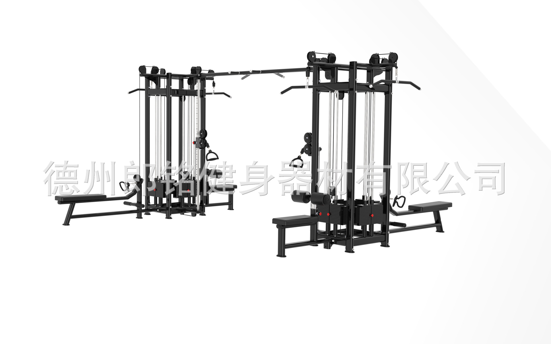 Estación de cuatro personas, estación de cinco personas, estación de ocho personas, entrenador integral multifuncional, gimnasio, equipo de ejercicios comerciales a gran escala, conjunto completo