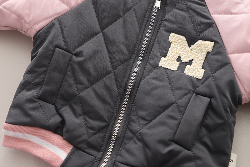 Conjunto de 3 piezas de ropa de invierno con dibujos animados, de terciopelo grueso, para bebé de un año, a la moda_voghion.com