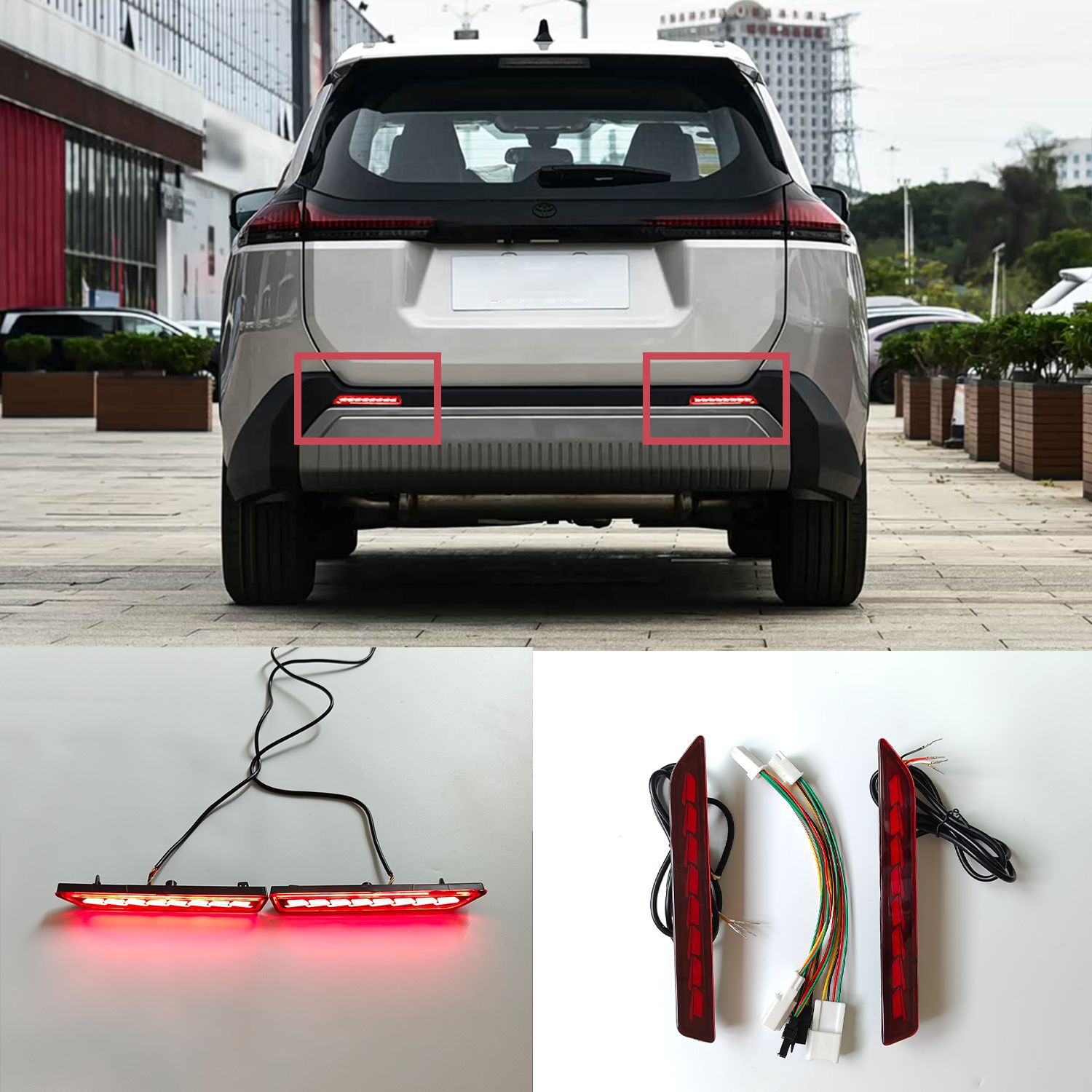 Suitable for Toyota RAV4, Rongfang, and Weilanda rear bumper lights, 2026 model RAV4 Weilanda brake lights, sequential plug-in type