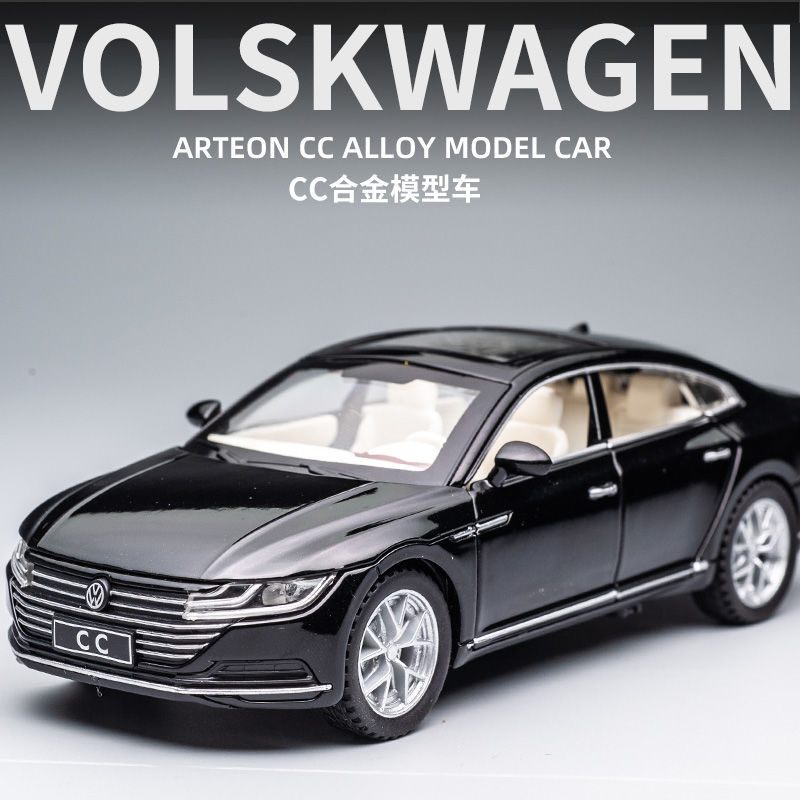 Car to 1 32 Volkswagen CC simulation alloy car children sound and light back toy car model wholesale [boxed]