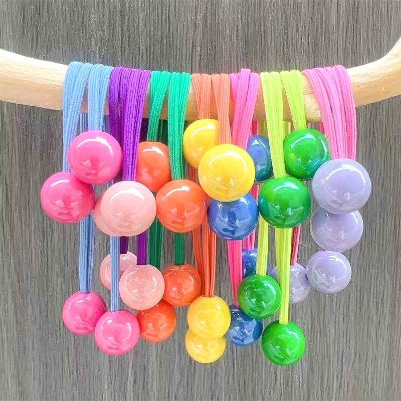 Coreana de color caramelo de alta calidad correa larga anillo de cabello bola princesa no lesiones de cabello color nuevo