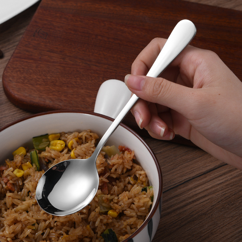 卸売ステンレス鋼ラウンドスプーンクリエイティブインターネット有名人スプーン学生食べるスプーンデザートスプーンお土産スプーンレーザーロゴ|undefined