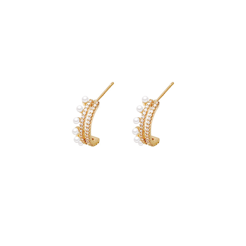 elegant design fashionable universal earrings from pearl