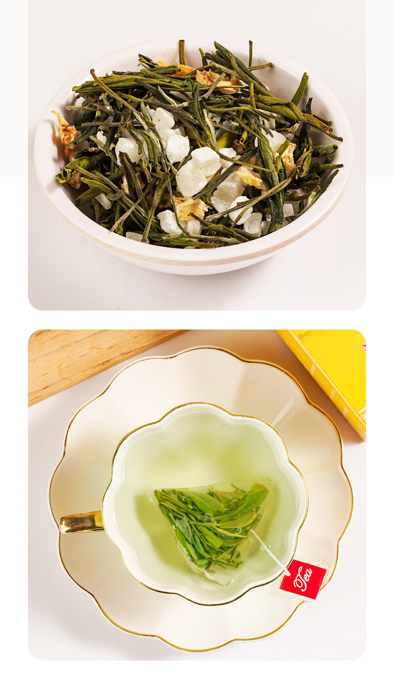 Pineapple White Tea Fruit Tea Bags 30g Box 10 Pyramid Sachets Sugar Free Cold Brew preparation