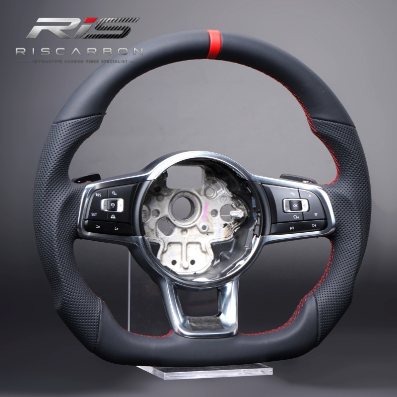 Suitable for Volkswagen Full Leather Red Label Steering Wheel Golf Mk7/Mk7.5 Gti/R 2013-2020