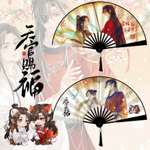 新款三丽鸥扇子周边库洛米动漫折扇天官赐福八寸绢布厂家批发