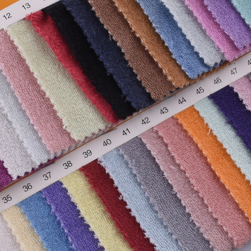 Spot CVC terry cloth cotton polyester terry cloth single side strong absorbent terry cloth clothing bath towel toy fabric Spot CVC terry cloth cotton polyester terry cloth single side strong absorbent terry cloth clothing bath towel toy fabric