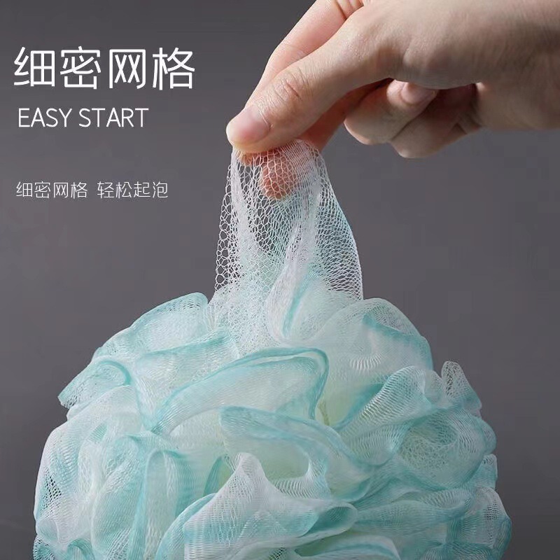 25グラムのバスの花のグラデーションの入浴ボールは花を散らさないで丈夫な入浴の神器の大きいサイズの泡は豊富で柔らかいボディタオルです。|undefined