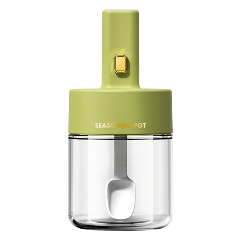 Tarro de condimento retráctil para el hogar Cubierta de cuchara Caja de condimento integrada Cocina condimento en polvo gourmet para el hogar botella de condimento frasco de sal sellado