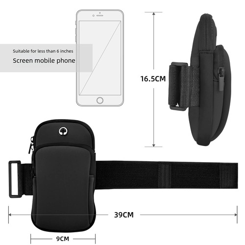 Outdoor sports fitness phone arm bag waterproof arm bag for men and women marathon sports phone bag wrist bag gift