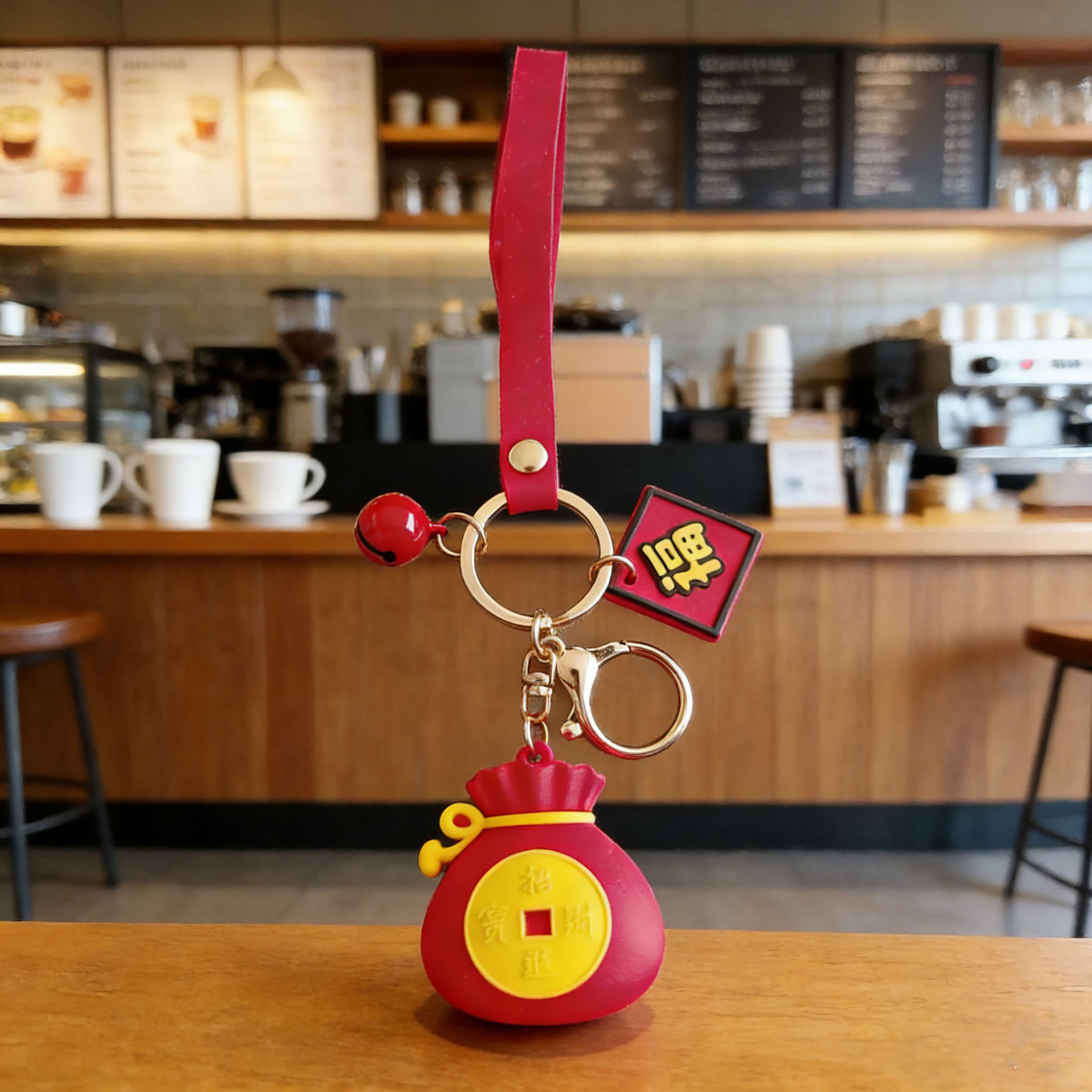 新年馬年高級感キーホルダー、バッグ飾り、新年の屋台商品、車のキーホルダー、プチギフト