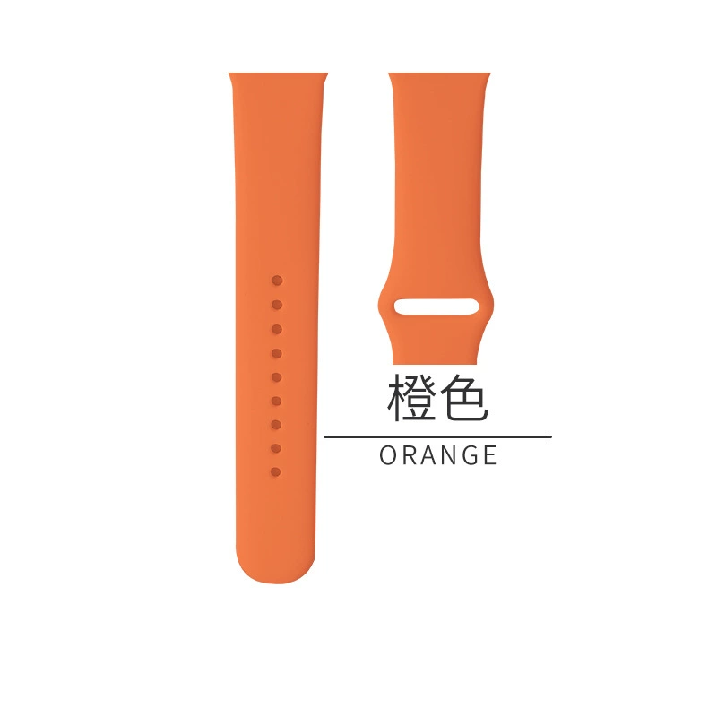 Silicone watch strap (Apple compatible), generations 1–9/SE, standard & extended, multiple colors