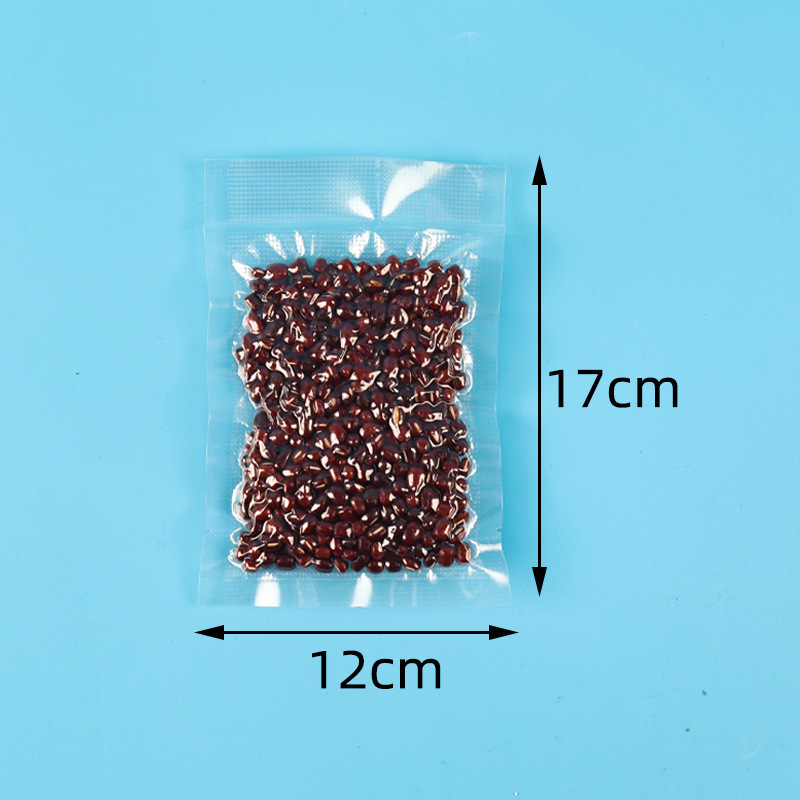 Estriado vacío bolsa de alimentos frescos empaque plástico sellado bolsa de compresión malla lisa bolsa de vacío de bombeo doméstico boca de sellado image 9