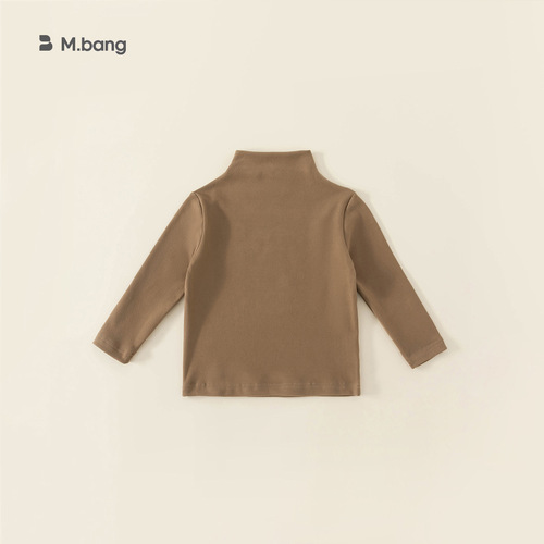 Baby City Children's Basic Top Autumn/Winter Boys' T-shirt Long Sleeve Girls' Fleece Top Baby Inner Wear DY22102