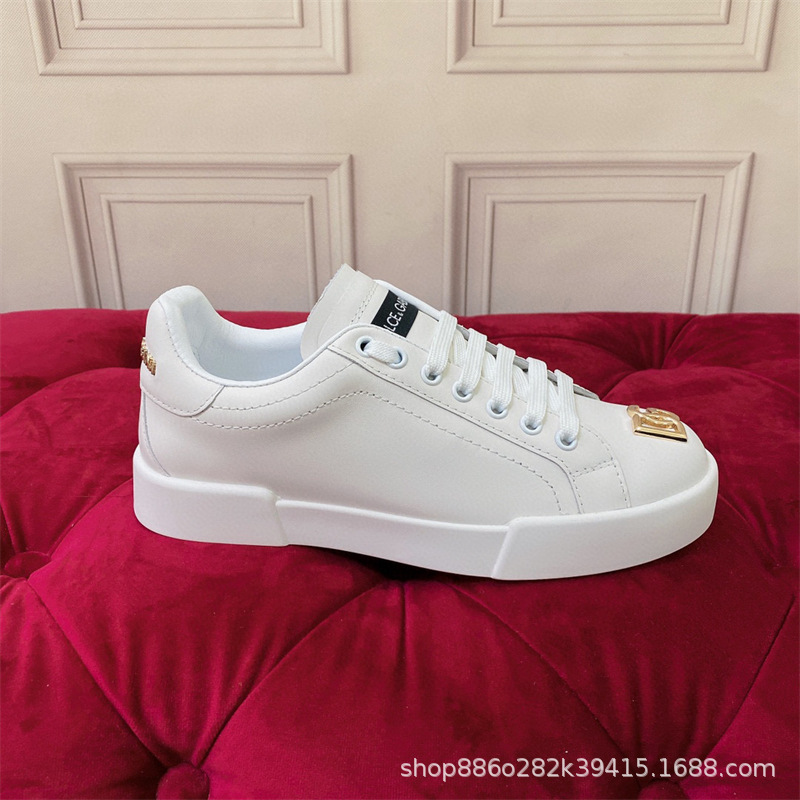 Comercio exterior orden Original D familia Four Seasons casual low-top DG plataforma zapatos de cuero punta redonda talón plano zapatos de viscosa de los hombres Guangzhou bienes
