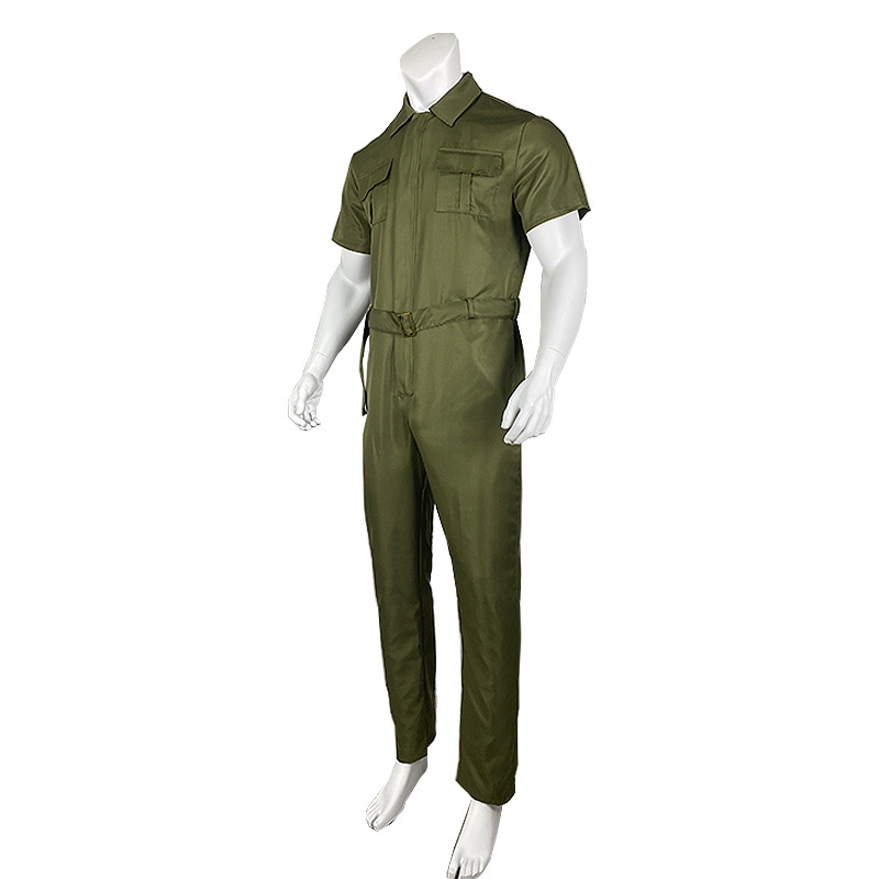 Herren-Cargo-Overall, lässiger Overall, Gürtel-Overall_voghion.com