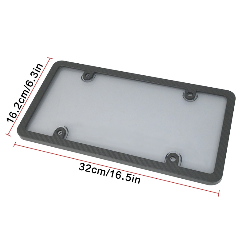 Factory direct American standard plastic license plate frame with cover transparent cover two-in-one American license plate frame accessories complete