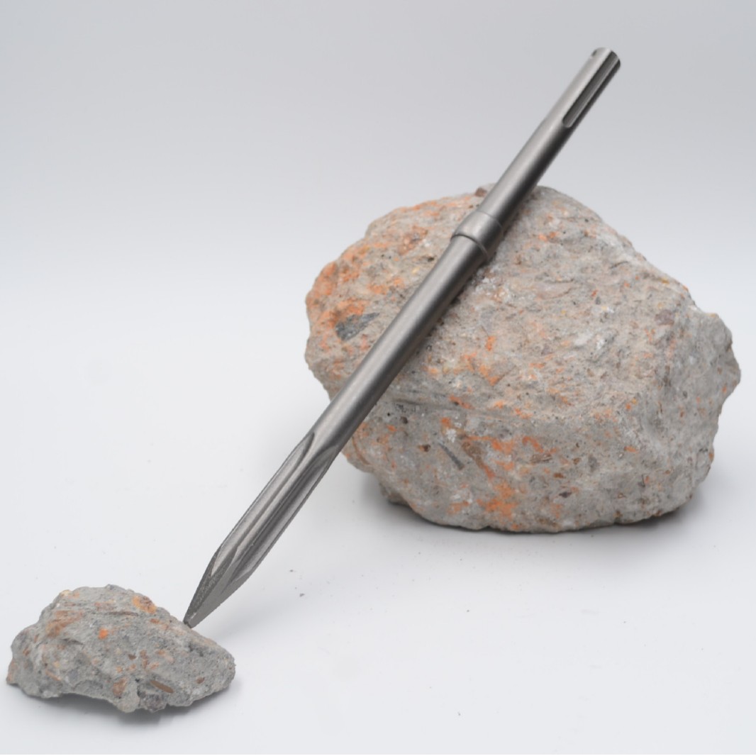 电锤凿冲击钻头圆柄扁凿电稿瓷钻水水泥墙壁开槽铲合金钢凿子稿头