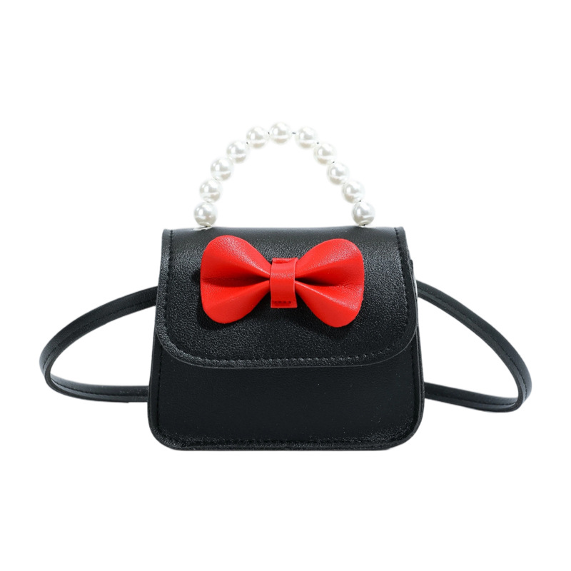 Bolsos para niños arco extranjero mini lindos bebés mochilas bolsos de perlas dulces bolsos de hombro para padres e hijos
