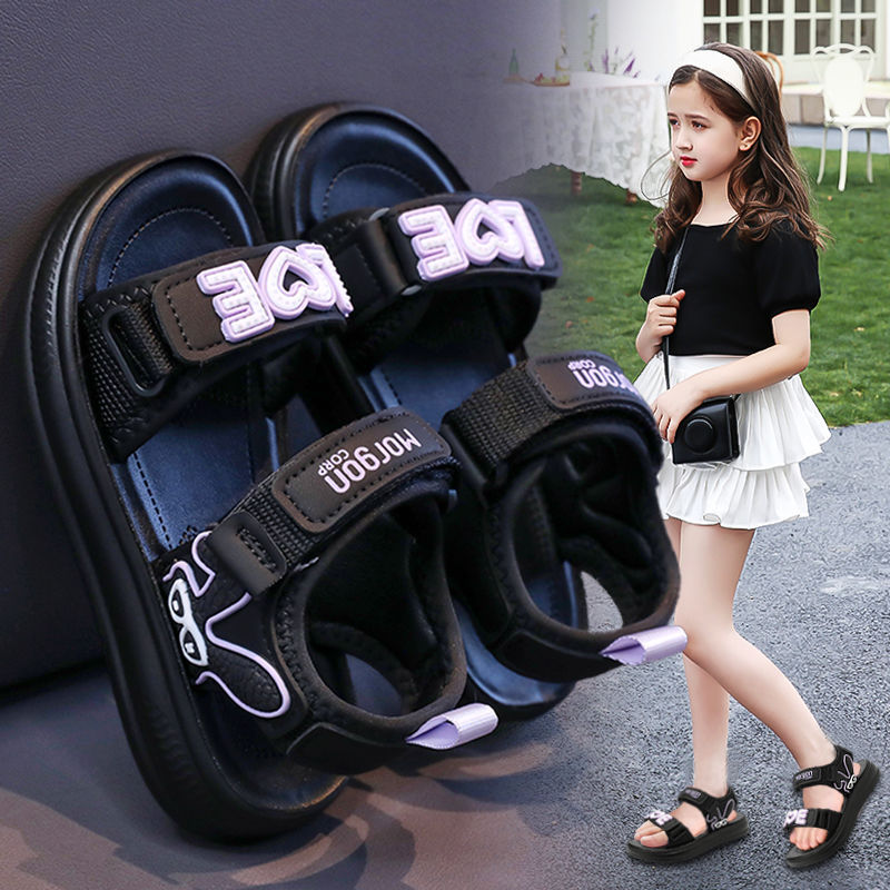 Sandalias para niños zapatos de playa para niñas 2025 nuevo verano suave antideslizante zapatillas deportivas para niñas zapatillas frías para bebés
