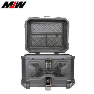 45L motorcycle quick release aluminum alloy water pattern black water transfer tail box scooter trunk electric car tail box
