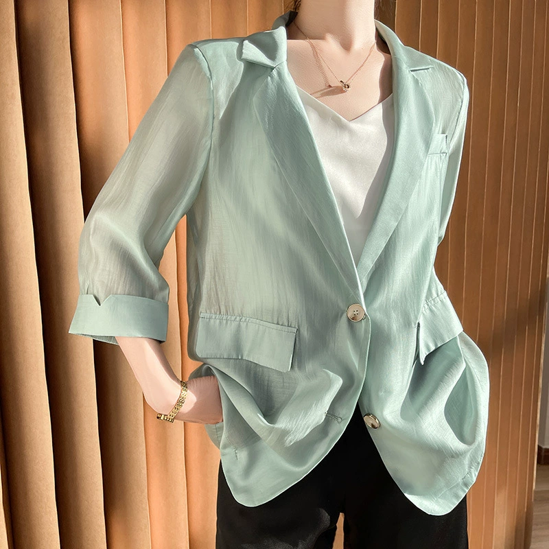 Летний классический пиджак для отдыха, средней длины, для подростков, slim fit, с коротким рукавом
