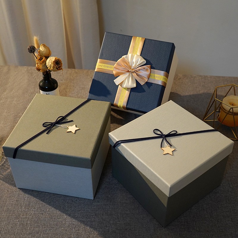 Gift box gift box empty box ceremony number gift box birthday gift packaging box gift box