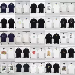 European Trend Lujia T-Shirt S25 Summer New Collection Letter Logo Embroidery Print Export Short Sleeve T-Shirt