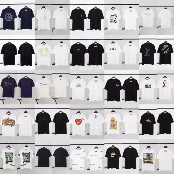 European Trend Lujia T-Shirt S25 Summer New Collection Letter Logo Embroidery Print Export Short Sleeve T-Shirt