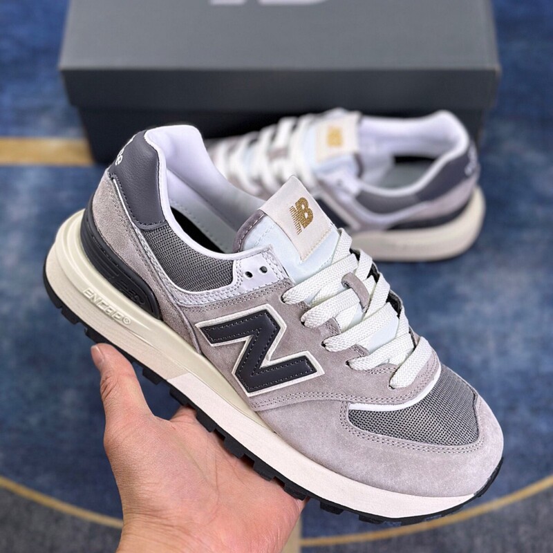 Putian Pure Original NB574 New Bailun Wear-resistant Breathable Low-top Running Shoes Men's and Women's Grey sneaker Putian Shoes