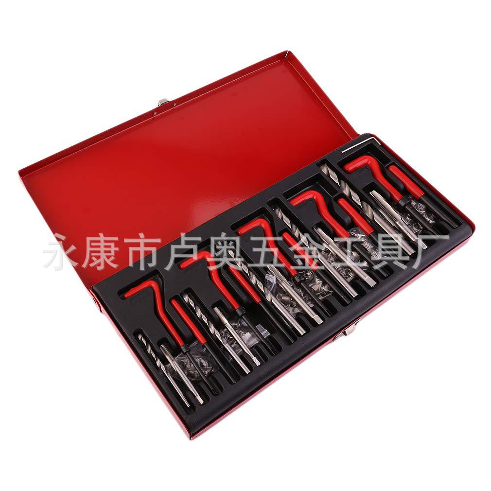 131-piece herramienta de reparación de rosca grifo broca traje de mano auto-tapping tornillo manga herramienta tornillo Dispositivo de reparación de la manga