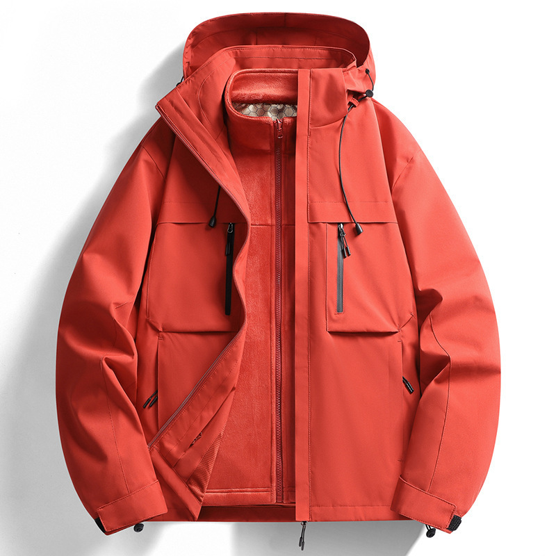 Primavera, otoño, invierno y nuevo tipo de chaqueta de montaña a prueba de viento feng shui cálida para hombres y mujeres