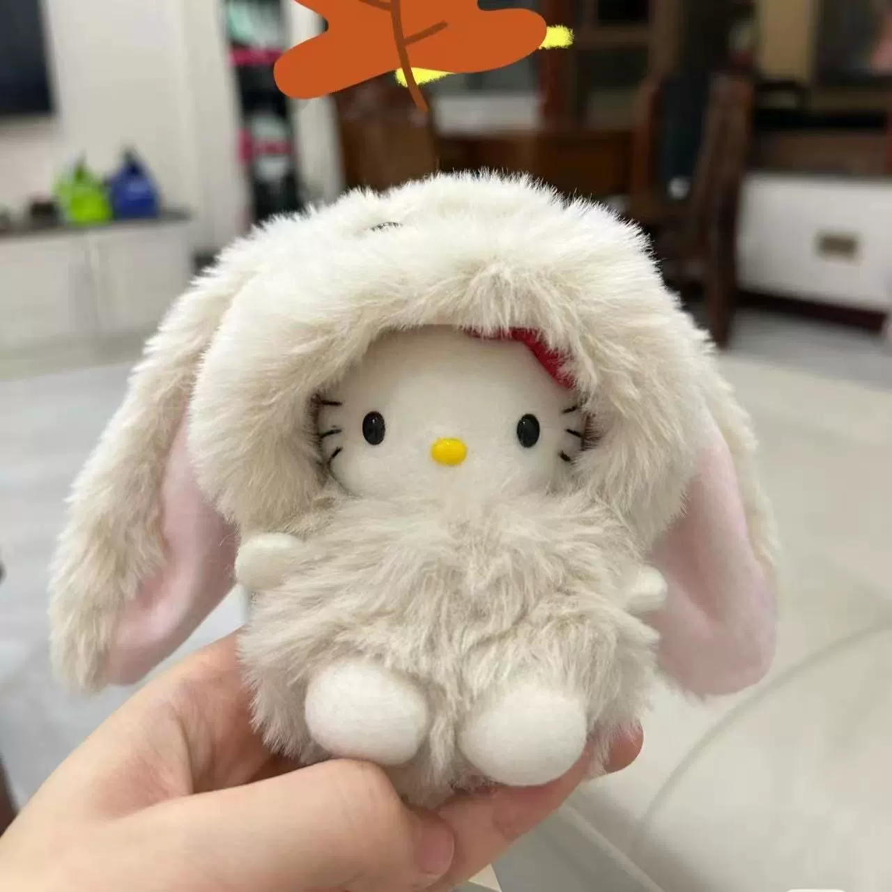 Плюшевый брелок (Sanrio) Hello Kitty, плюшевая кукла-талисман, размеры 10–16 см