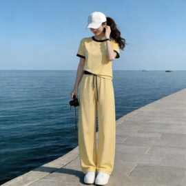 2026网红宽松显瘦洋气短裤两件套潮流运动套装女夏装新款3554