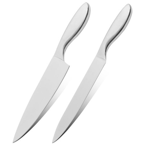 Cross-border stainless steel 8-inch chef's knife hollow handle foreign trade household meat cutting knife factory wholesale kitchen small vegetable cutting knife
