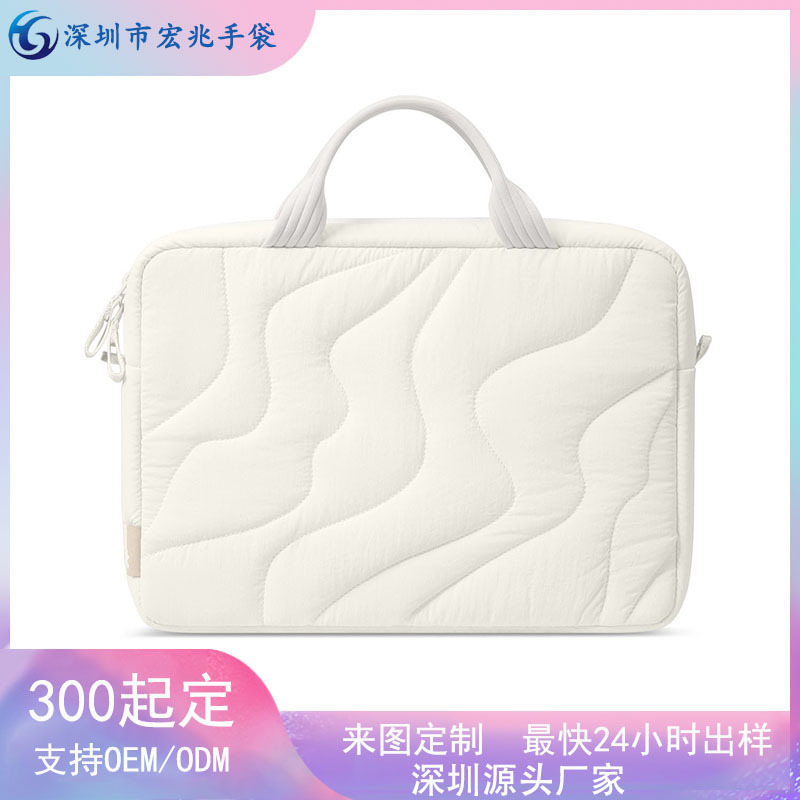 Earth Texture Inner Sleeve Computer Bag Women's Laptop Protective Cover Computer Inner Sleeve Bag 14inch Cotton Computer Bag