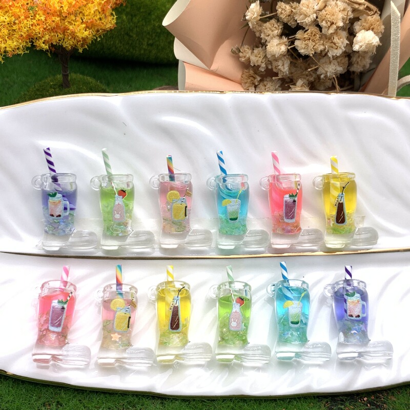 Transparent Acrylic New Luminous Crystal Boots Straw Cup diy Cream Glue Keychain Bag Pendant Jewelry
