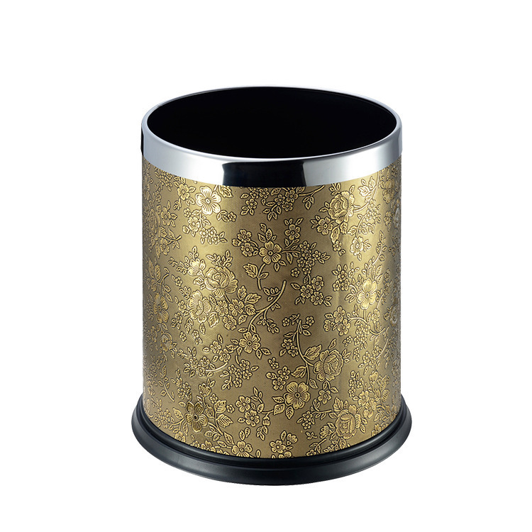 10L doble capa pequeña flor dorada