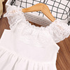Summer dress sleevless, lace small princess costume, European style, suitable for import, wholesale