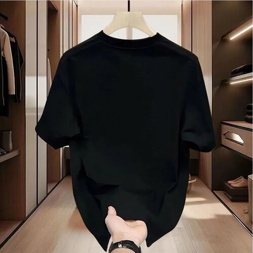 230g pure cotton summer casual versatile best-selling American streetwear personalized signature loose-fitting T-shirt printed top