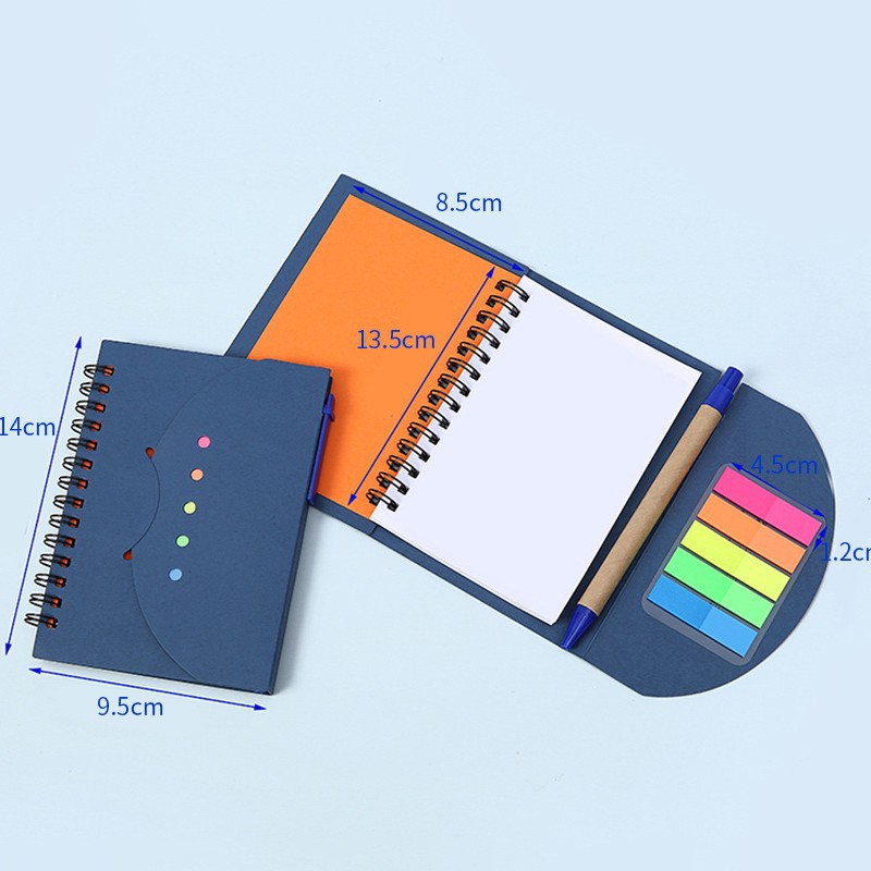 Suministro transfronterizo de bobina de diseño de cara sonriente, bolígrafo de regalo, bobina de post-it notebook gruesa y duradera, cuaderno multicolor image 8