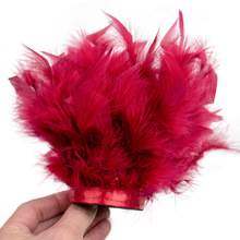 网红款可爱火鸡羽毛火片手环拍拍圈儿童演出饰品辅料配件工厂现货