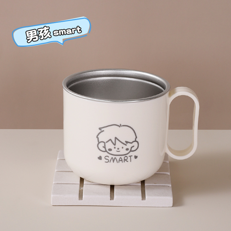 Børne tandbørsteholder i rustfrit stål til tandkrus_voghion.com