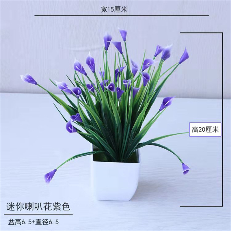 Pequeña imitación de flores falsas decoraciones de sala de estar decoración de mesa de té flores de plástico mano flores falsas plantas decoraciones