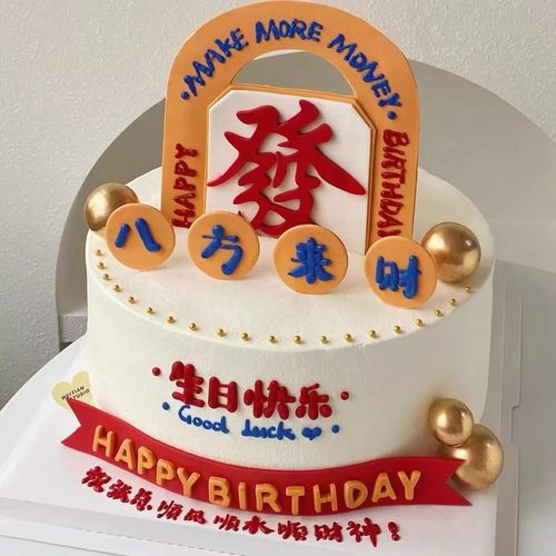 Happy birthday to dad from all directions, happy birthday to dad, imitation fondant cake decoration plug-in, happy birthday plug-in