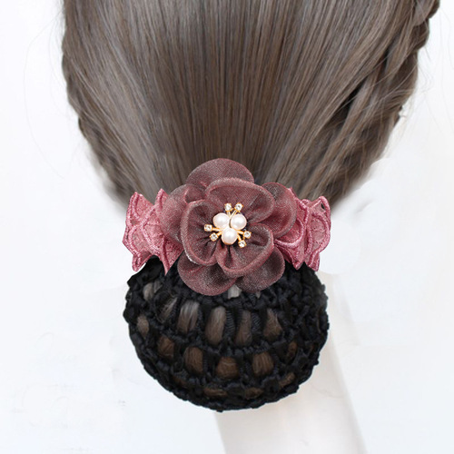 Hair accessories for working women, including headpins, removable hair nets, and hair scarves, suitable for flight attendants, nurses, and bank employees.