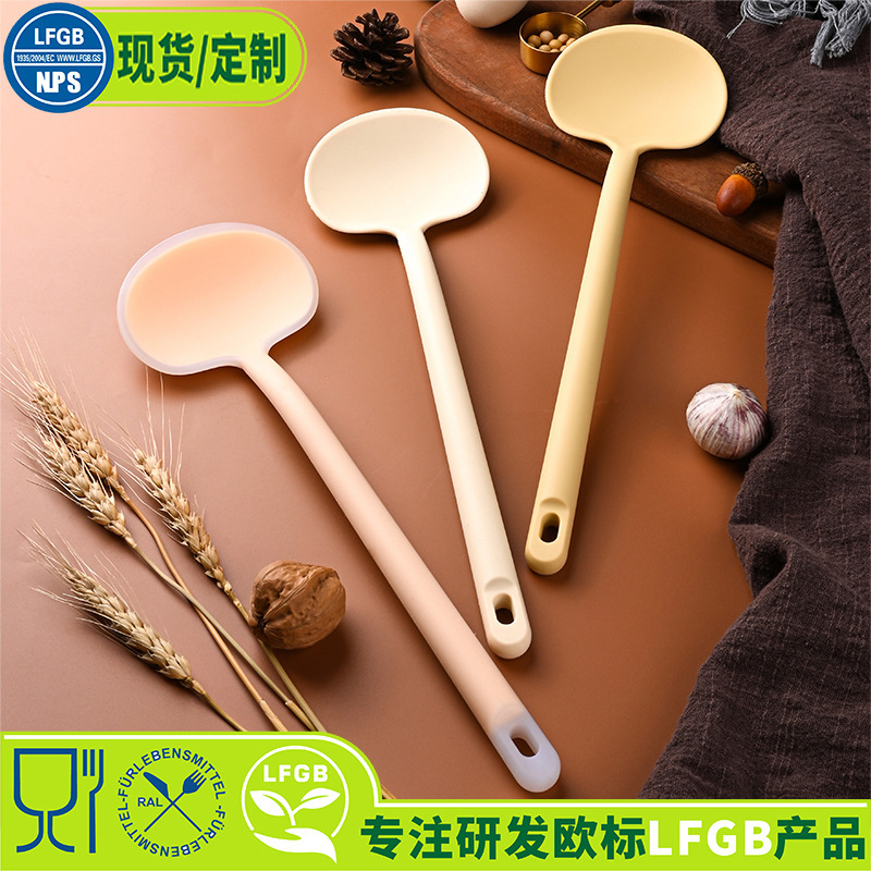 跨境硅胶蘑菇铲不粘锅专用铲勺耐高温炒菜铲厨房两用炒勺硅胶铲勺|undefined