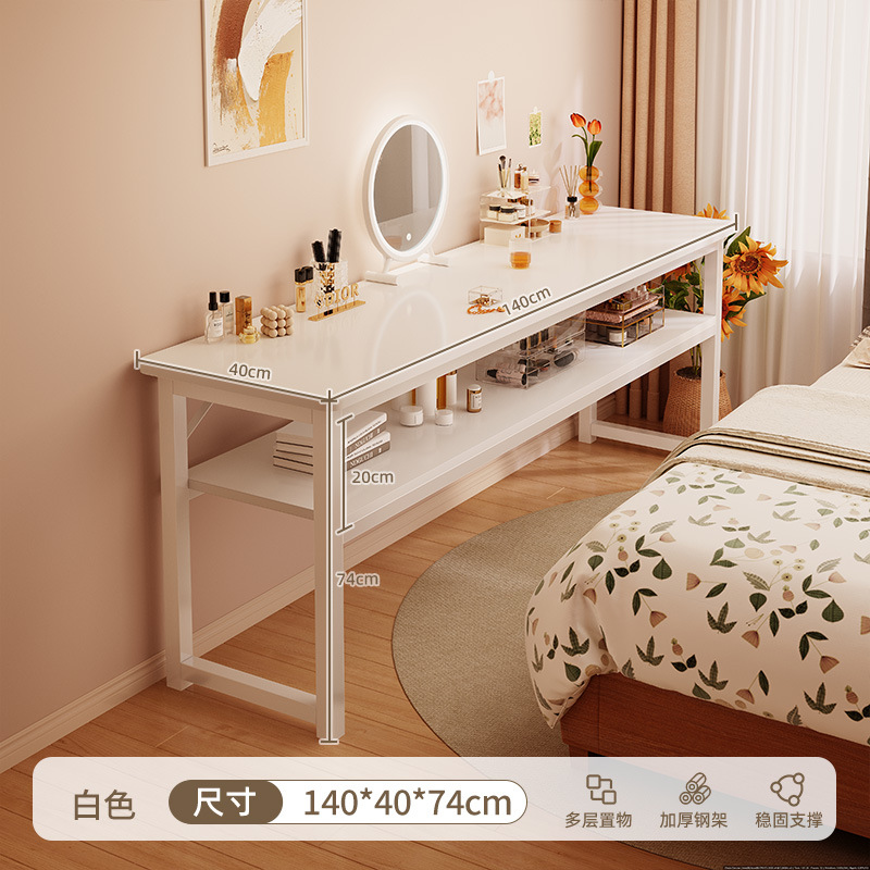 Comodador de dormitorio simple mesa de maquillaje moderna 2025 nueva luz de lujo simple alquiler de casa mesa de computadora rectangular